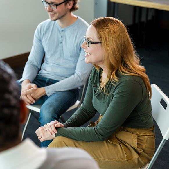 Team Members Sitting in a Circle