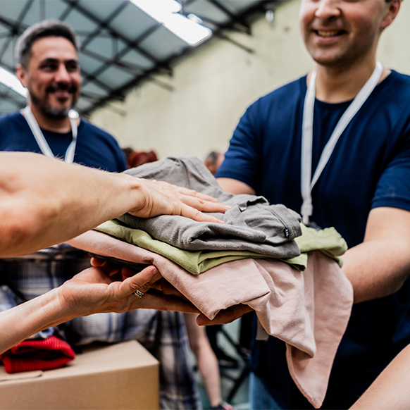 Human services insured with volunteers at facility