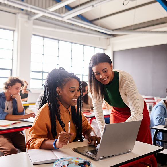 After school classroom setting with teenagers for nonprofit education institutions